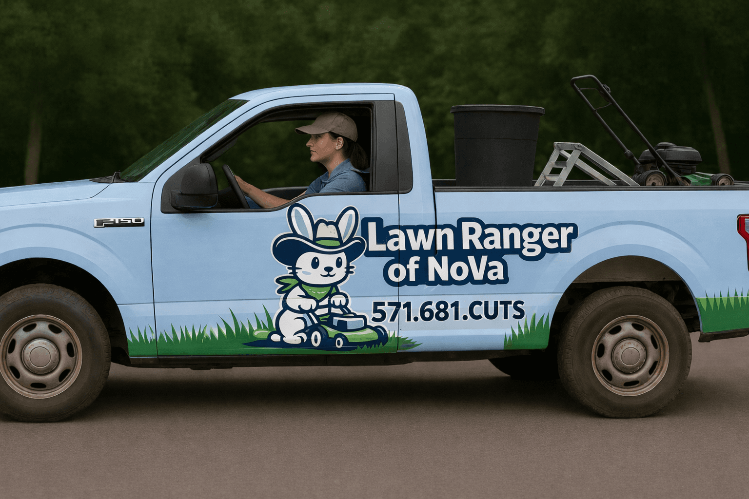 Lawn Ranger of NoVA professional lawn care truck and equipment
